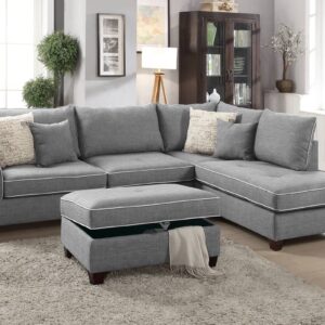 Sectional Set W/ Ottoman | 3 pc Set | F6542