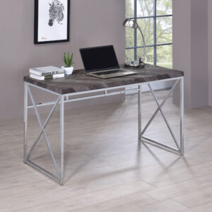 Grimma Writing Desk Rustic Grey Herringbone | 802611