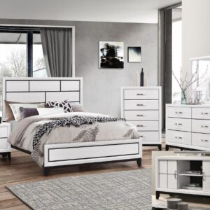 SET | B4610 AKERSON CHALK BEDROOM GROUP