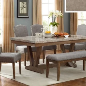 VESPER MARBLE RECT | 6 pc DINING GROUP | 1211