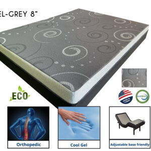 Gel-Grey 8” Orthopedic Mattress