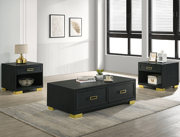 Pepe Cocktail | 3 Pc. Table Set | Gray