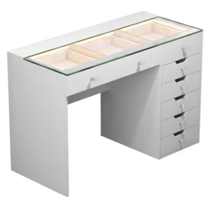 VANITII Diana Vanity Desk Pro- 8 Storage Drawers | White