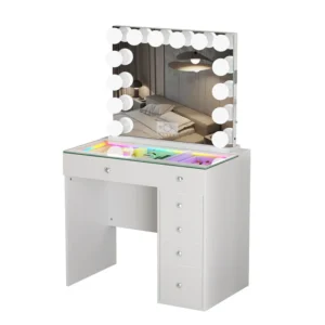 VANITII Mini Diana Vanity Set -6 Storage Drawers with Mirror